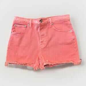 GAP Womans Size 27r‎ Cut Off Pink Denim Shorts 30x3